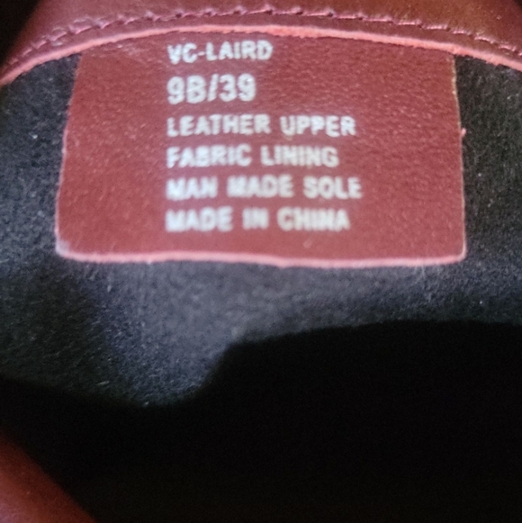 Vince Camuto Laird Women's Wine Red/ Burgundy Chunky Knee-High Leather Boots 9B - Picture 7 of 8